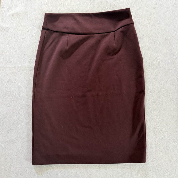 Grace elements Gothic dark academia burgundy red valentine pencil skirt - Picture 2 of 5
